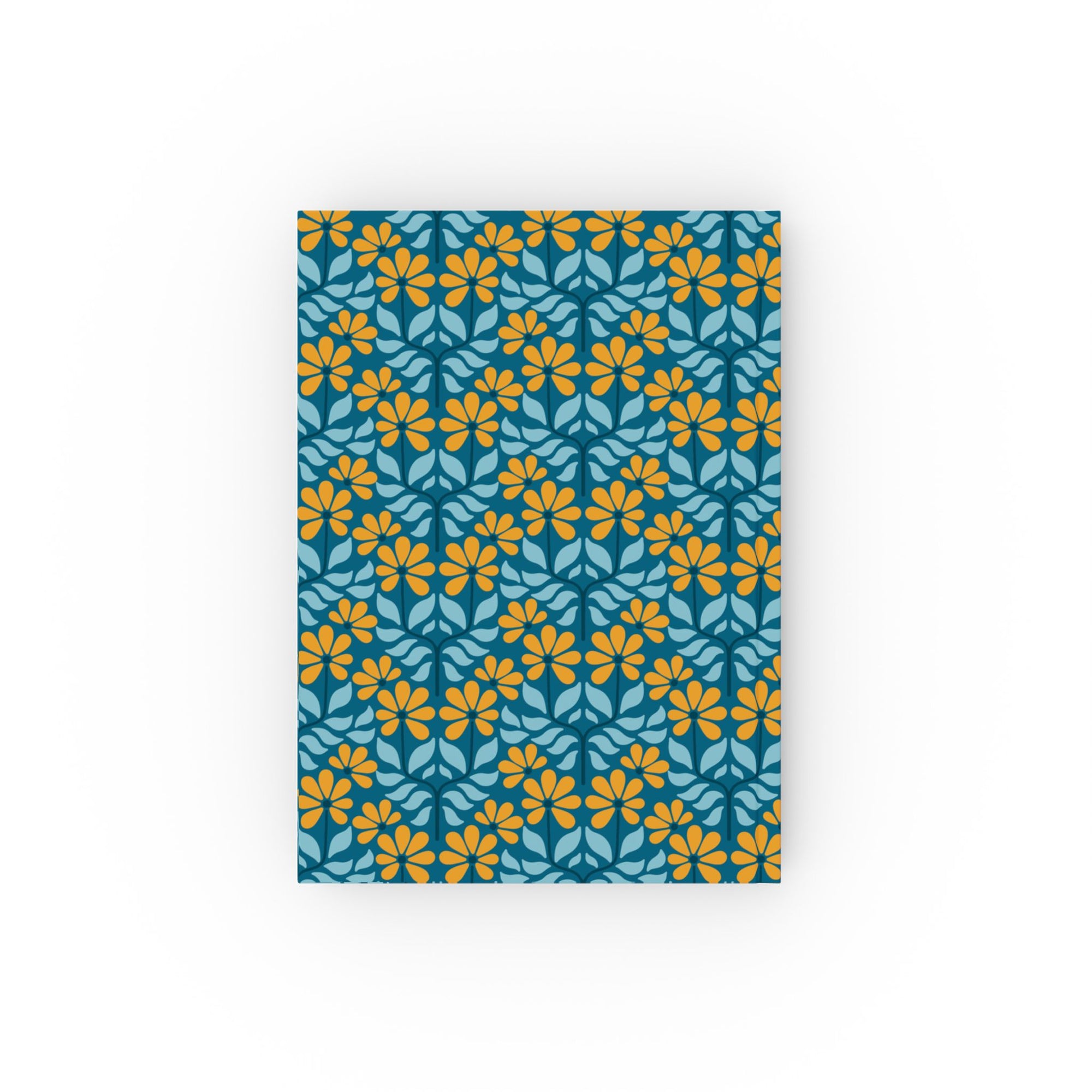 Blue Floral Hard Backed Journal