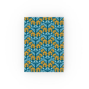 Blue Floral Hard Backed Journal