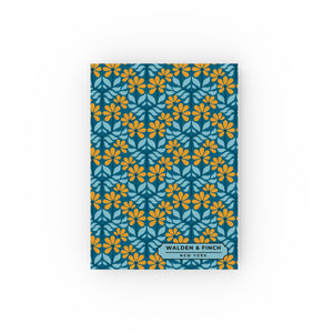 Blue Floral Hard Backed Journal